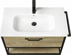 Акватон Мебель для ванной Лофт Фабрик 80 дуб эндгрейн с раковиной Victoria-N – фотография-5